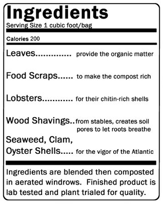 Black Earth Compost Ingredients